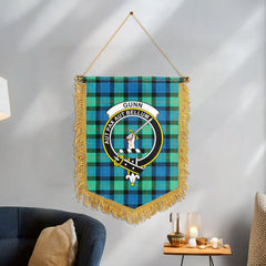 Gunn Ancient Tartan Crest Wall Hanging Banner