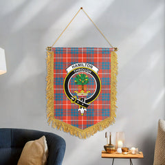 Hamilton Ancient Tartan Crest Wall Hanging Banner