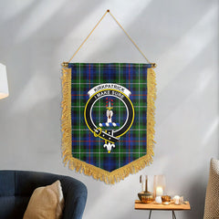 Kirkpatrick Tartan Crest Wall Hanging Banner