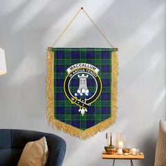 MacCallum Modern Tartan Crest Wall Hanging Banner