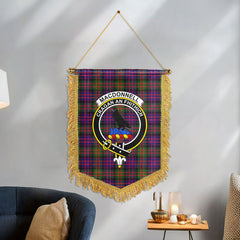 MacDonnell of Glengarry Modern Tartan Crest Wall Hanging Banner