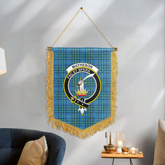 Matheson Hunting Ancient Tartan Crest Wall Hanging Banner