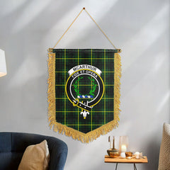 McArthur Modern Tartan Crest Wall Hanging Banner