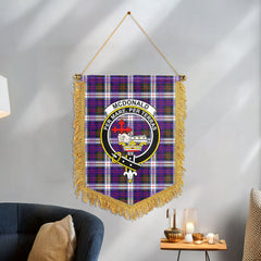 McDonald Dress Modern Tartan Crest Wall Hanging Banner