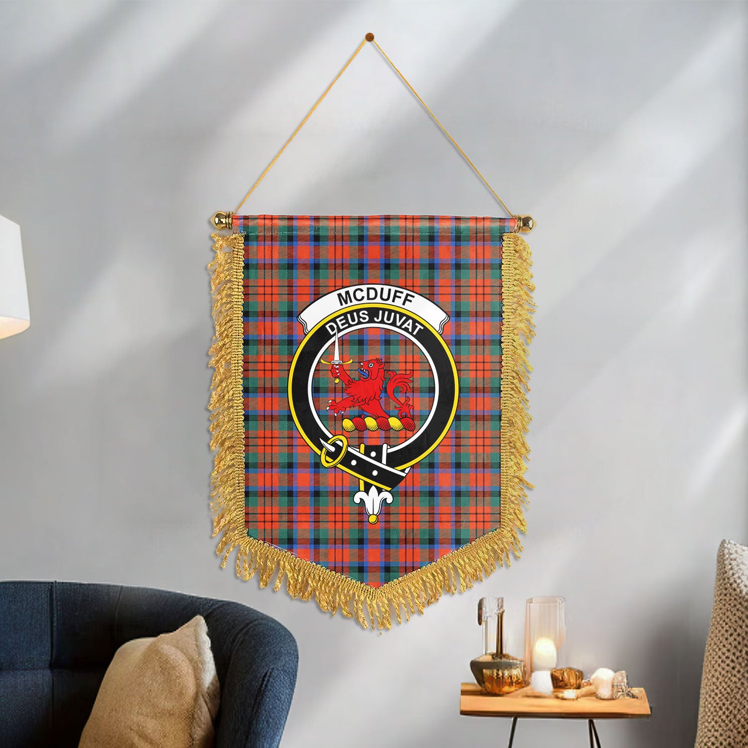 McDuff Ancient Tartan Crest Wall Hanging Banner