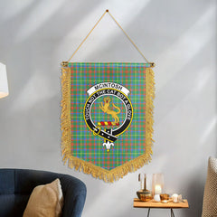 McIntosh Hunting Ancient Tartan Crest Wall Hanging Banner