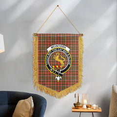 McIntosh Hunting Weathered Tartan Crest Wall Hanging Banner