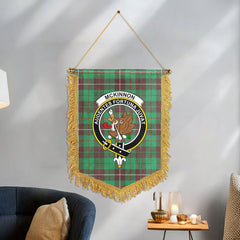 McKinnon Hunting Ancient Tartan Crest Wall Hanging Banner