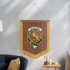 McKintosh Hunting Weathered Tartan Crest Wall Hanging Banner