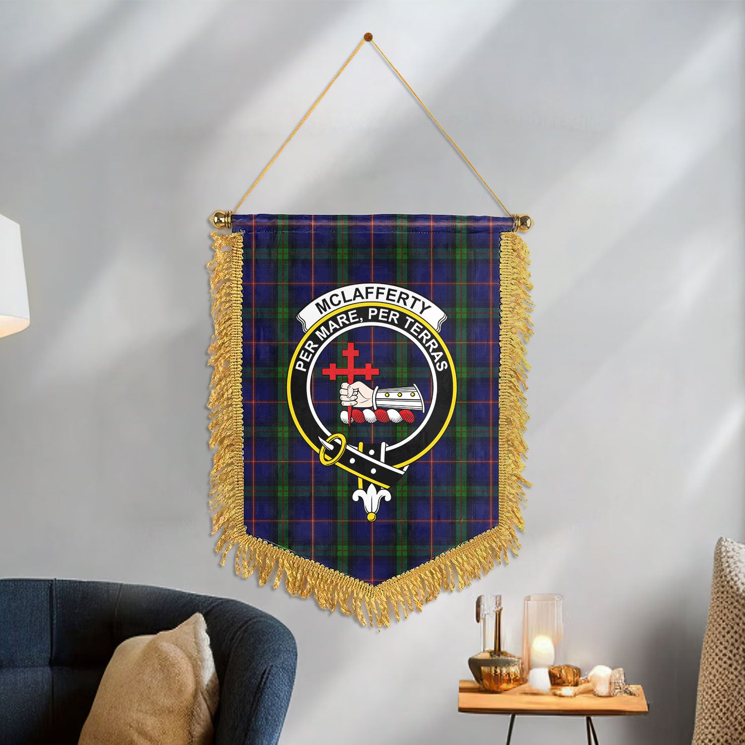 McLafferty Tartan Crest Wall Hanging Banner