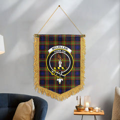 McLellan Modern Tartan Crest Wall Hanging Banner