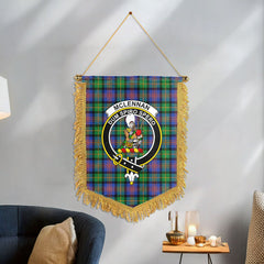 McLennan Ancient Tartan Crest Wall Hanging Banner