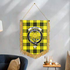 McLeod of Lewis Modern Tartan Crest Wall Hanging Banner