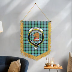 Melville Tartan Crest Wall Hanging Banner