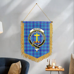 Mercer Modern Tartan Crest Wall Hanging Banner