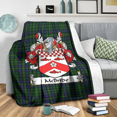 McBride Tartan Coat of Arms Blanket