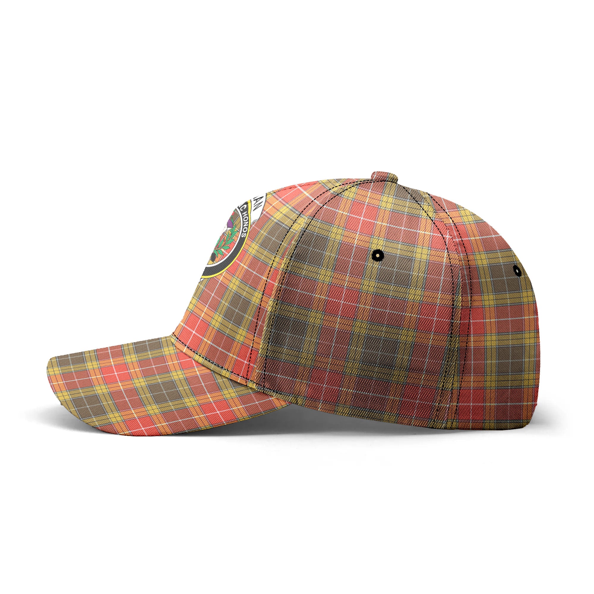 Buchanan Old Set Weathered Tartan Crest Classic Cap