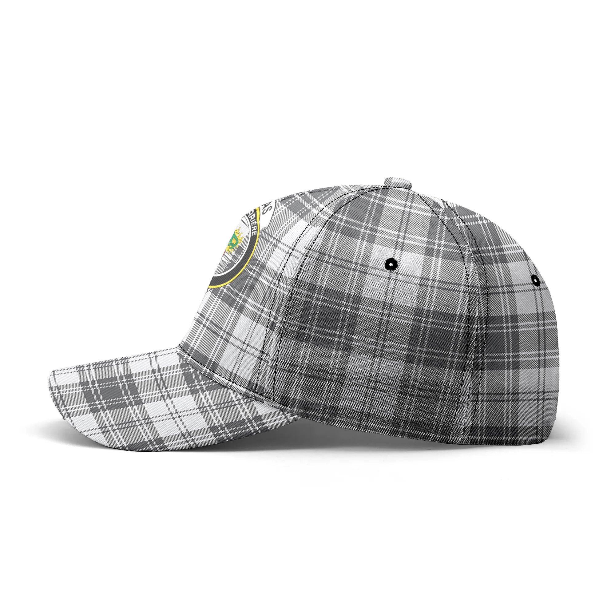 Douglas Grey Modern Tartan Crest Classic Cap