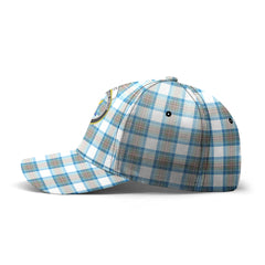 Stewart Muted Blue Tartan Crest Classic Cap