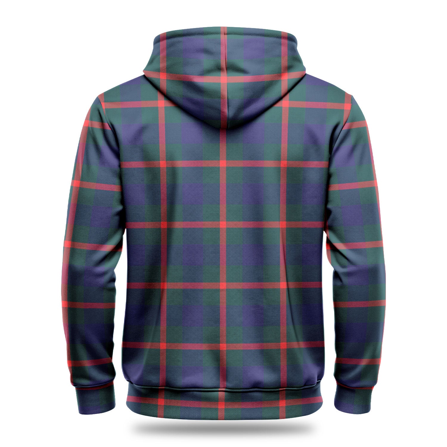 Agnew Modern Tartan Crest Hoodie