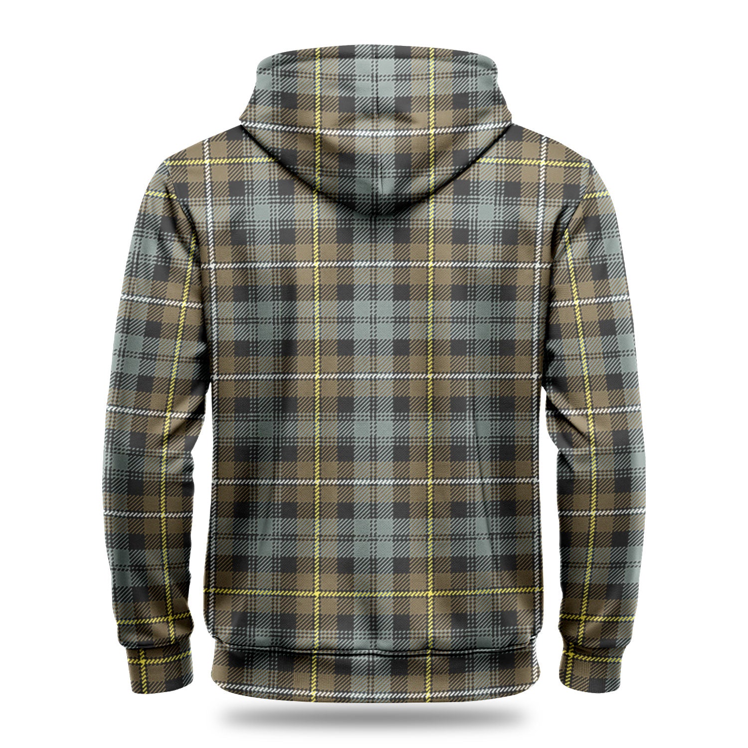 Campbell Argyll Weathered Tartan Crest Hoodie