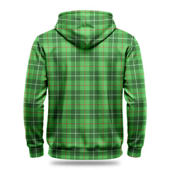 Clephan (or Clephane) Tartan Crest Hoodie