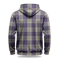 Cunningham Dress Blue Dancers Tartan Crest Hoodie