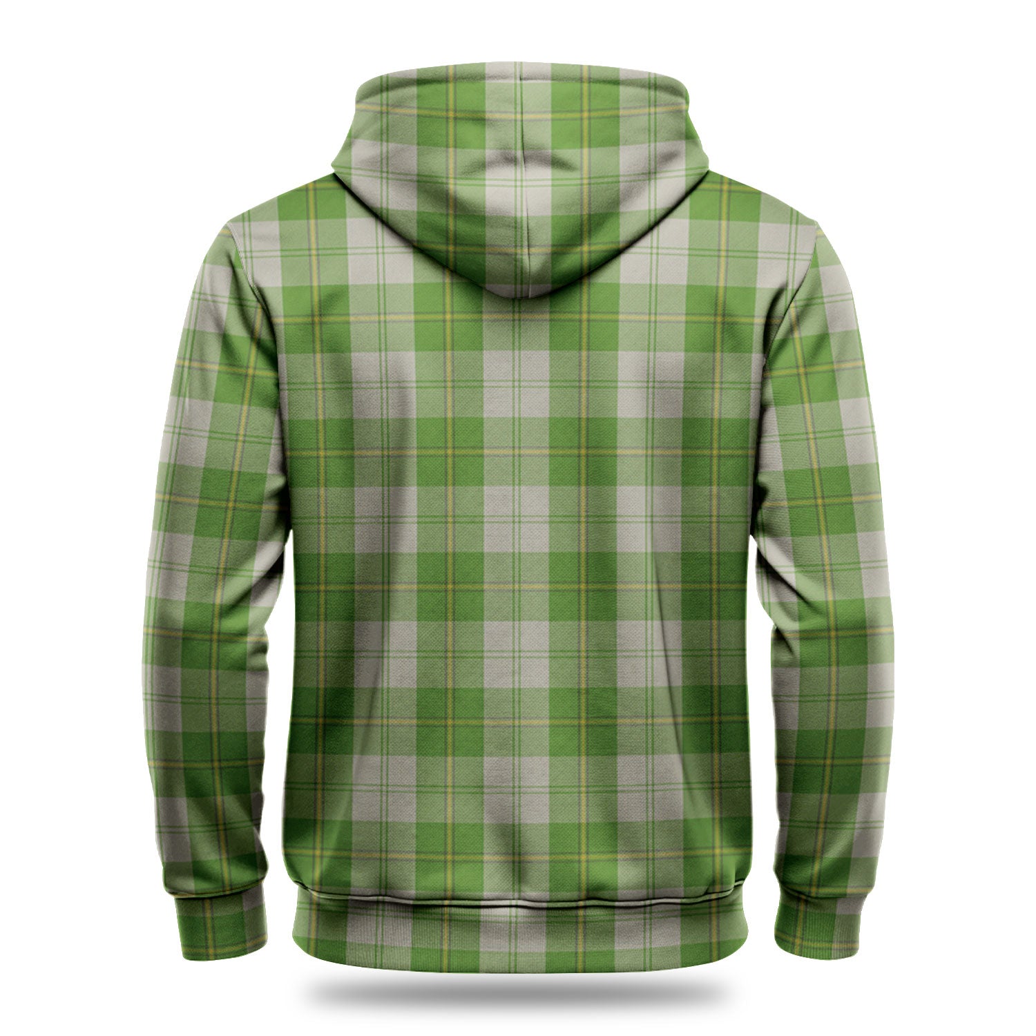 Cunningham Dress Green Dancers Tartan Crest Hoodie