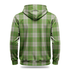 Cunningham Dress Green Dancers Tartan Crest Hoodie