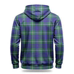 Hamilton Hunting Modern Tartan Crest Hoodie