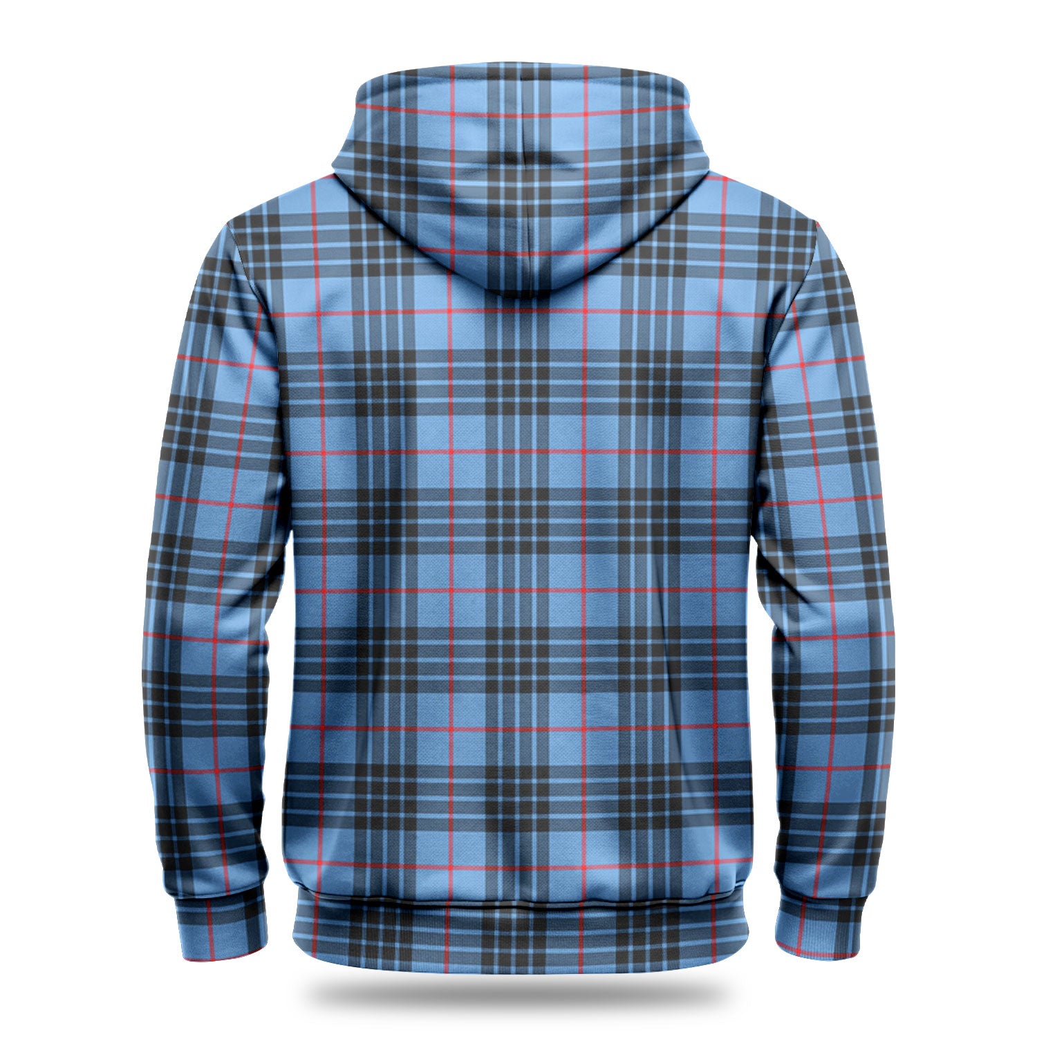 MacKay Blue Tartan Crest Hoodie