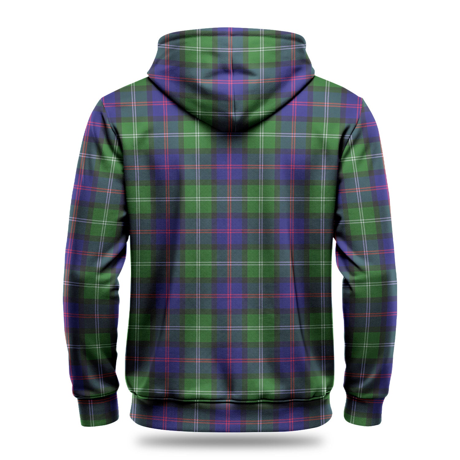 MacThomas Modern Tartan Crest Hoodie