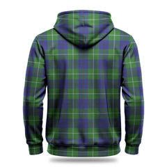 Oliphant Modern Tartan Crest Hoodie