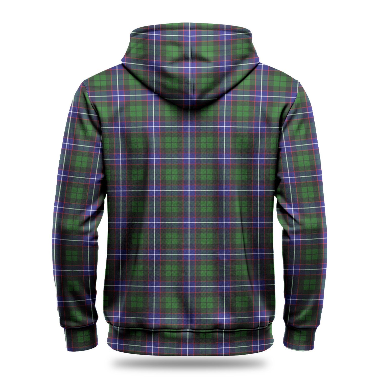 Russell Modern Tartan Crest Hoodie