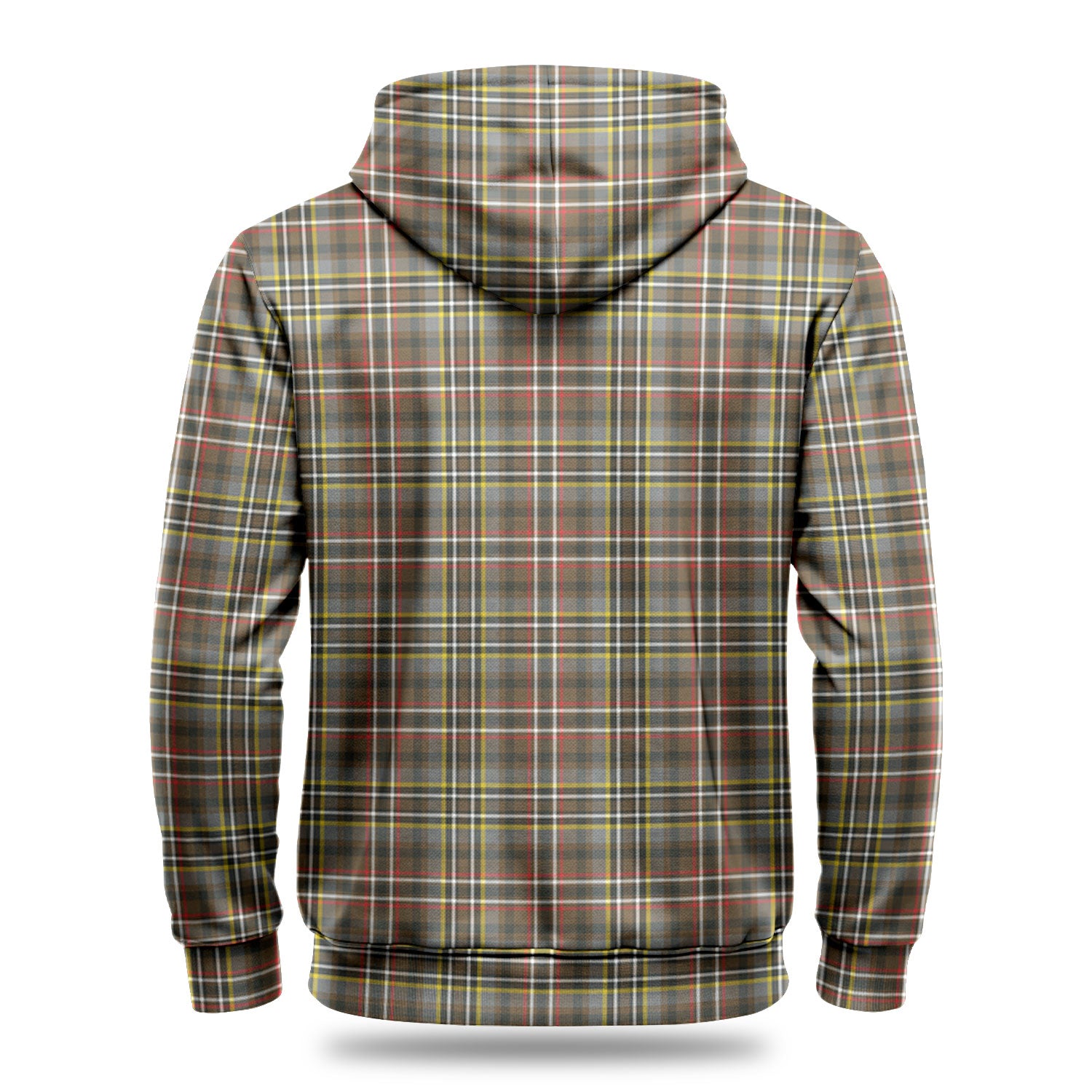 Scott Green Weathered Tartan Crest Hoodie