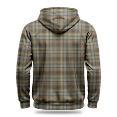 Stewart Hunting Weathered Tartan Crest Hoodie