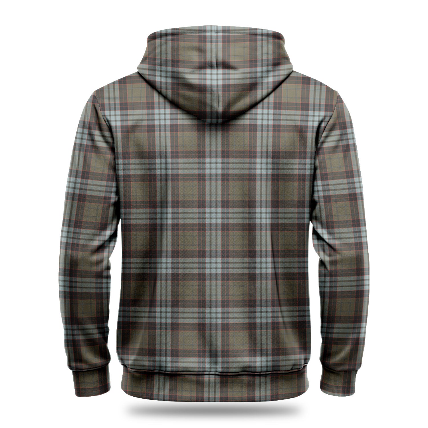 Stewart Old Weathered Tartan Crest Hoodie