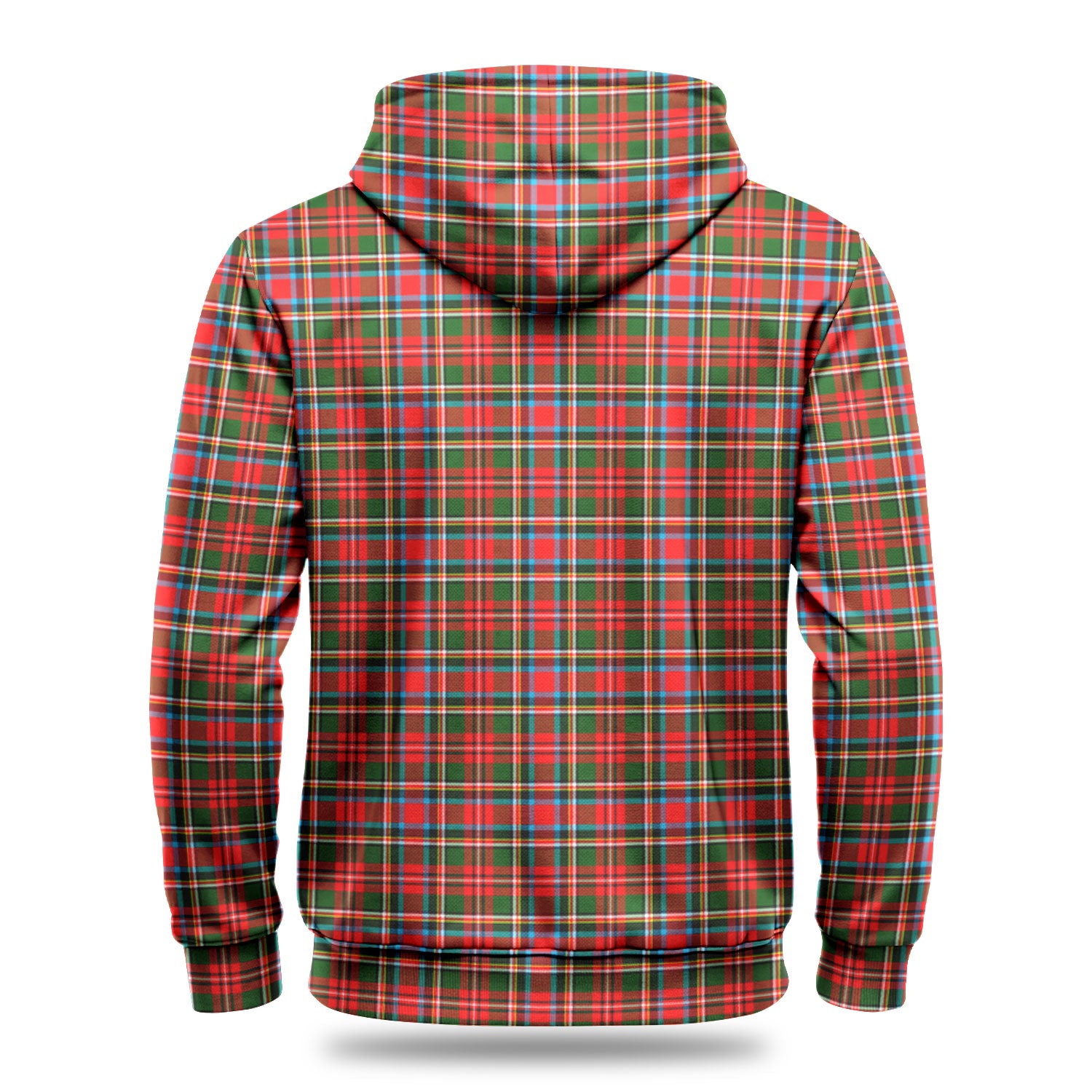 Stewart Royal Tartan Crest Hoodie