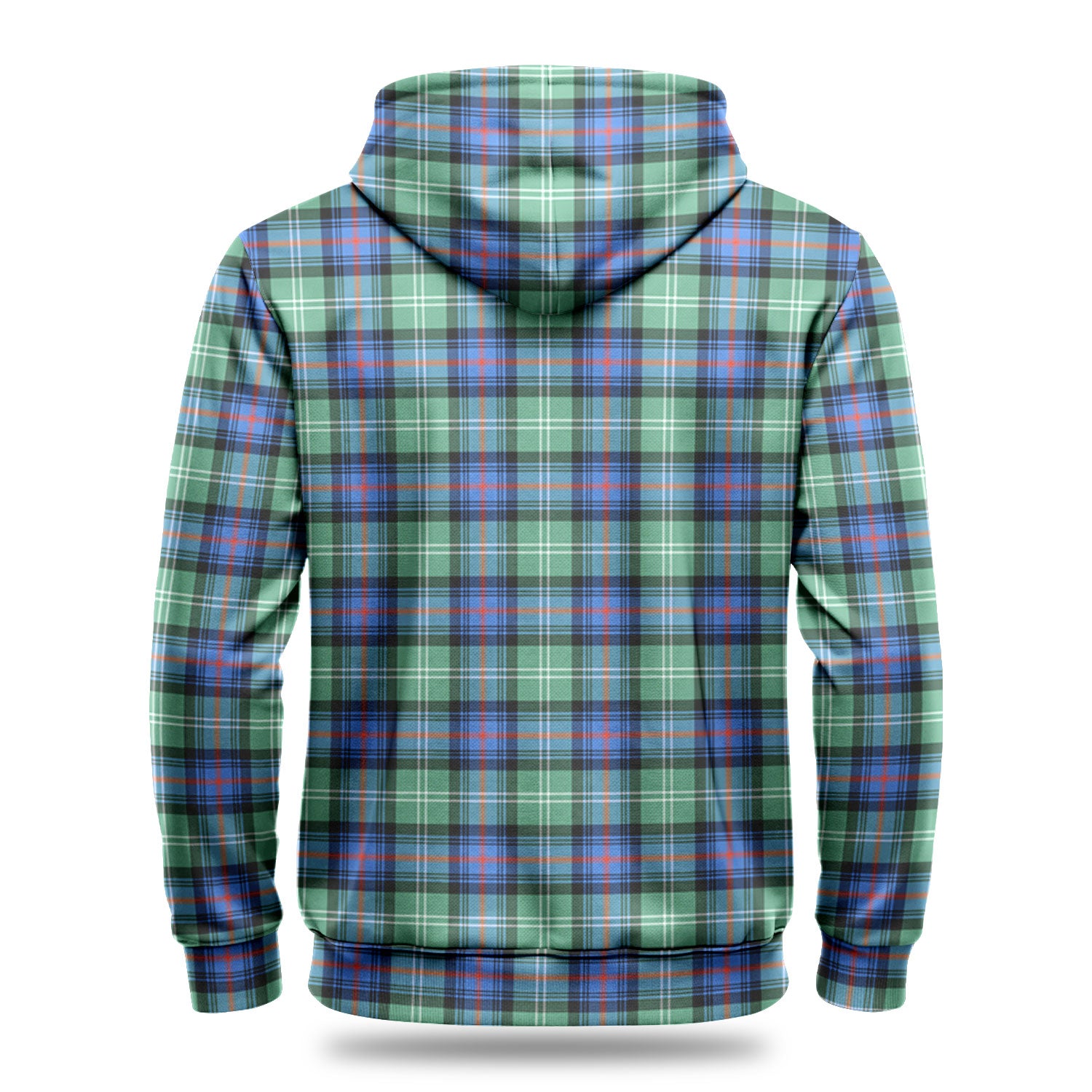 Sutherland Old Ancient Tartan Crest Hoodie