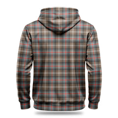 Sutherland Weathered Tartan Crest Hoodie