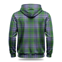 Wishart Hunting Tartan Crest Hoodie