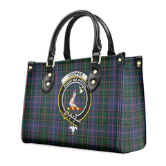 Cooper Tartan Crest Leather Handbag