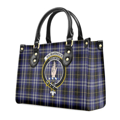 Kilmarnock Tartan Crest Leather Handbag