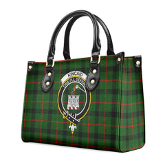 Kincaid Tartan Crest Leather Handbag