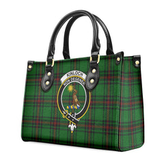 Kinloch Tartan Crest Leather Handbag