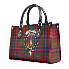 MacIntyre Modern Tartan Crest Leather Handbag