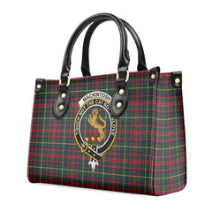 MacKintosh Hunting Modern Tartan Crest Leather Handbag