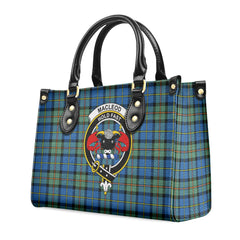 MacLeod of Harris Ancient Tartan Crest Leather Handbag