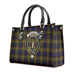 McClellan Modern Tartan Crest Leather Handbag