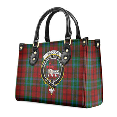 McCook Tartan Crest Leather Handbag